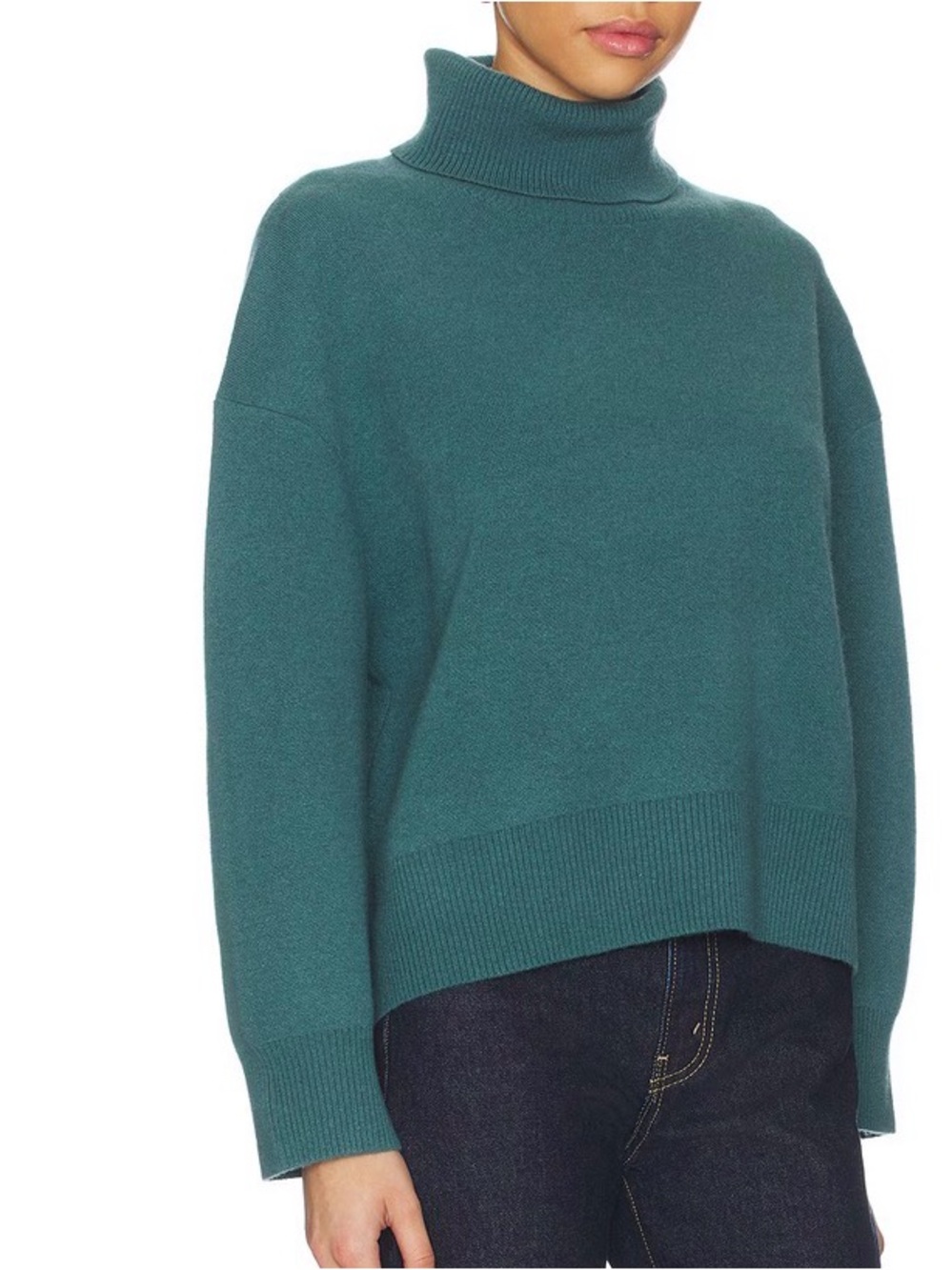 Free People Sigma Turtleneck Sweater in Cypress, size S/NWT